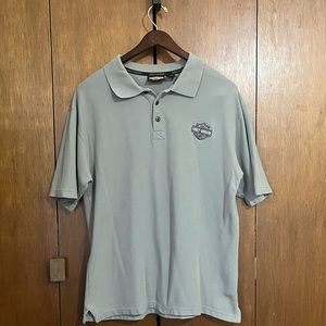 Harley Davidson Mens Large Grey Polo